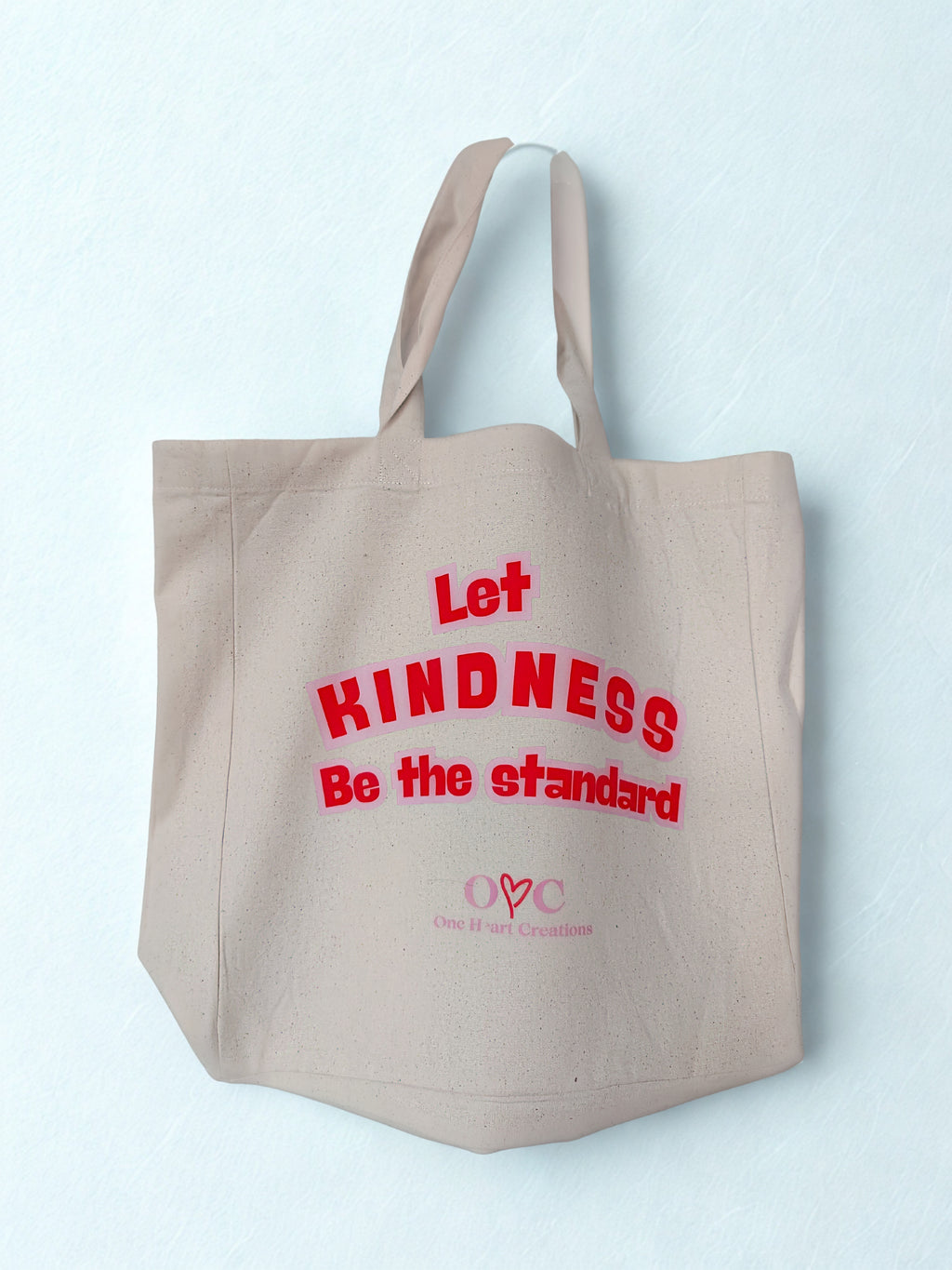 Organic Totebag 'Let kindness be the standard'