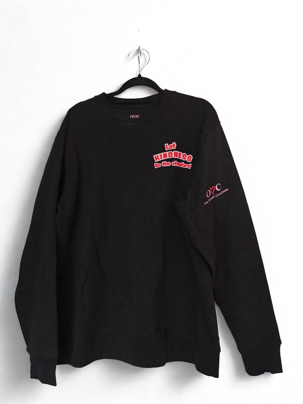 Organic Sweater 'Let kindness be the standard' ❤️✌️
